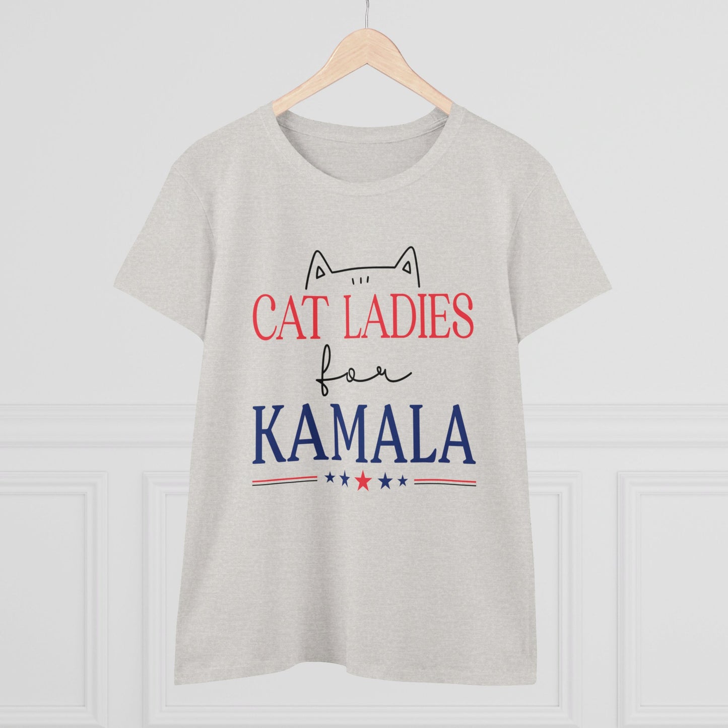 Cat Ladies for Kamala - Women's Midweight Cotton Tee