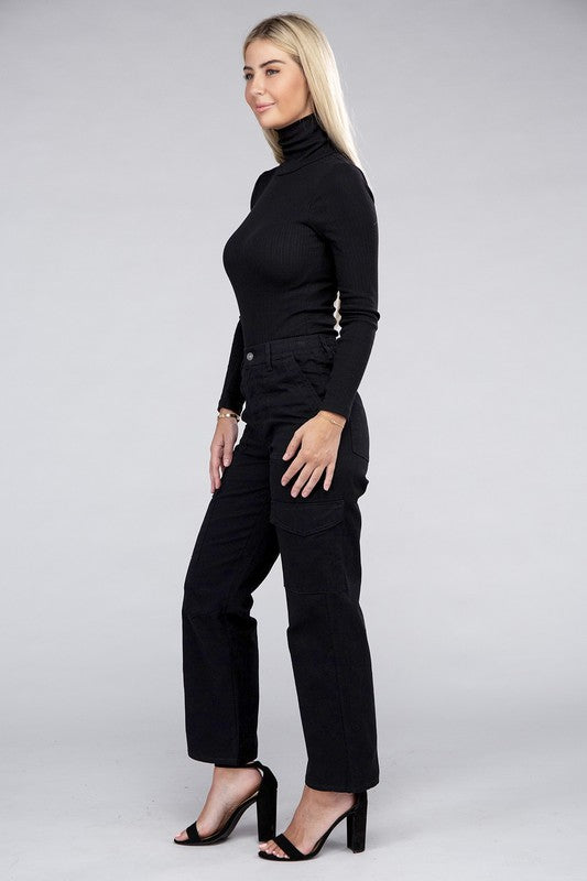 Evi Elastic-Waist Cargo Pants