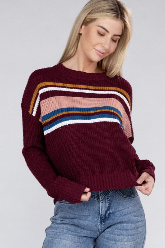 Stina Striped Pullover Sweater