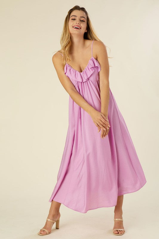 Kate Maxi Dress With Ruffles