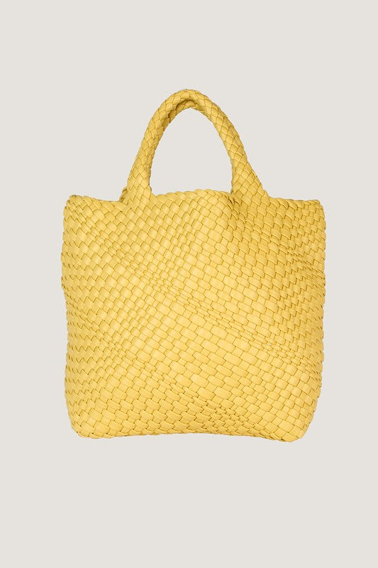 Shandra Woven Vegan Leather Bag