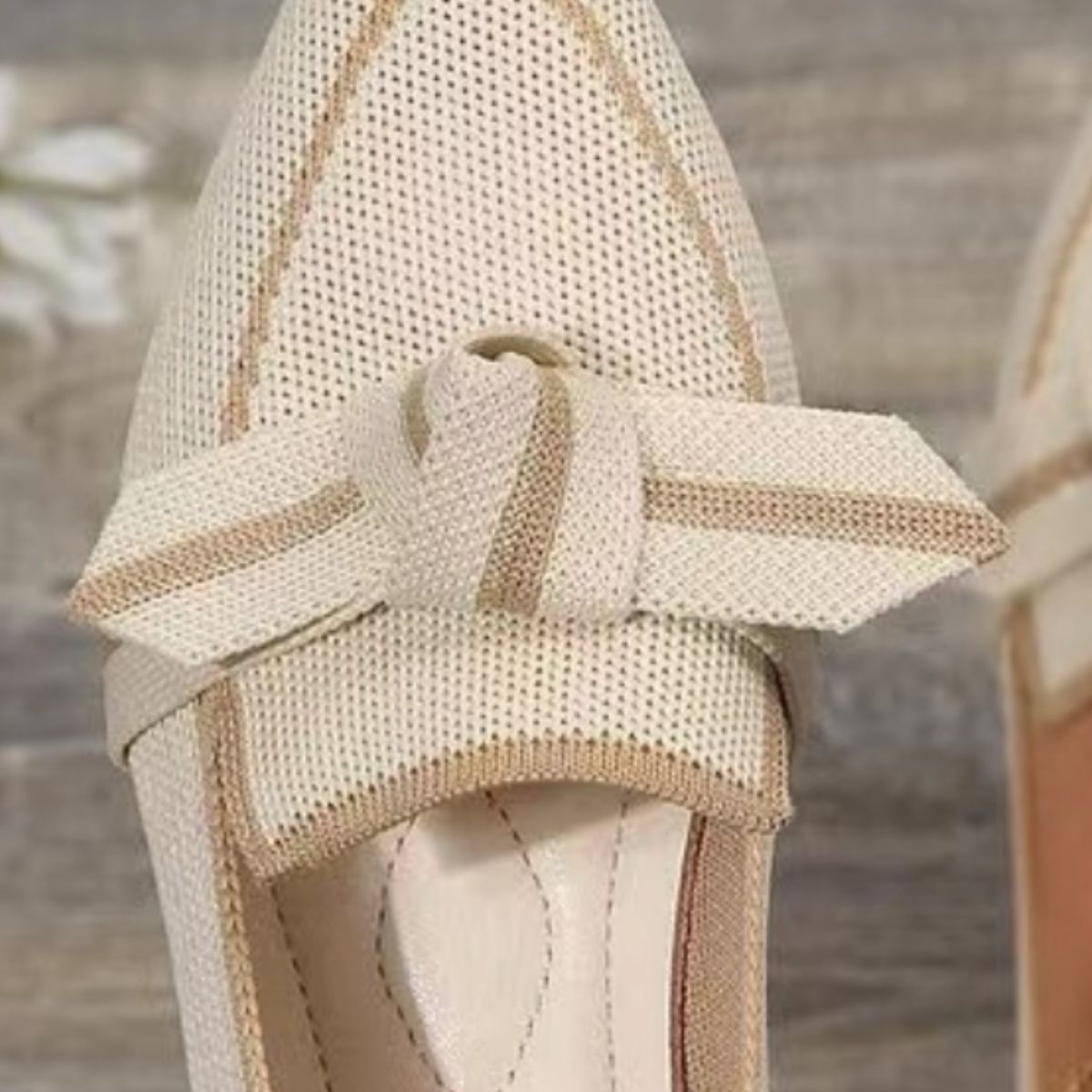 Brie Bow Contrast Trim Point Toe Loafers