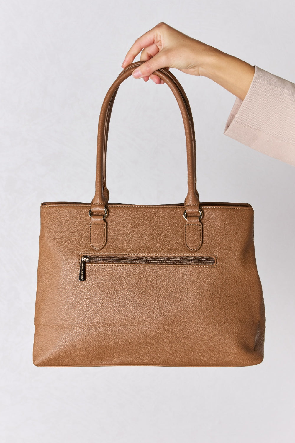 Prudence Structured Vegan Leather Handbag By David Jones