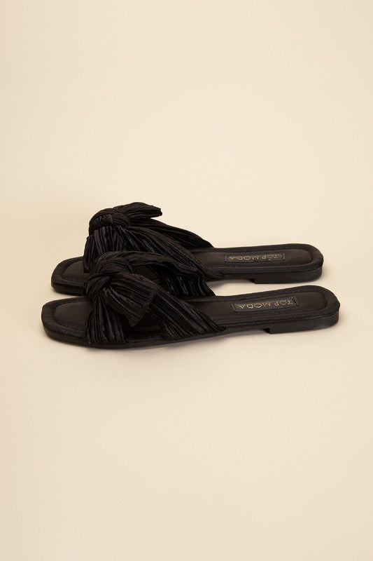 Gemma Bow Flat Slides