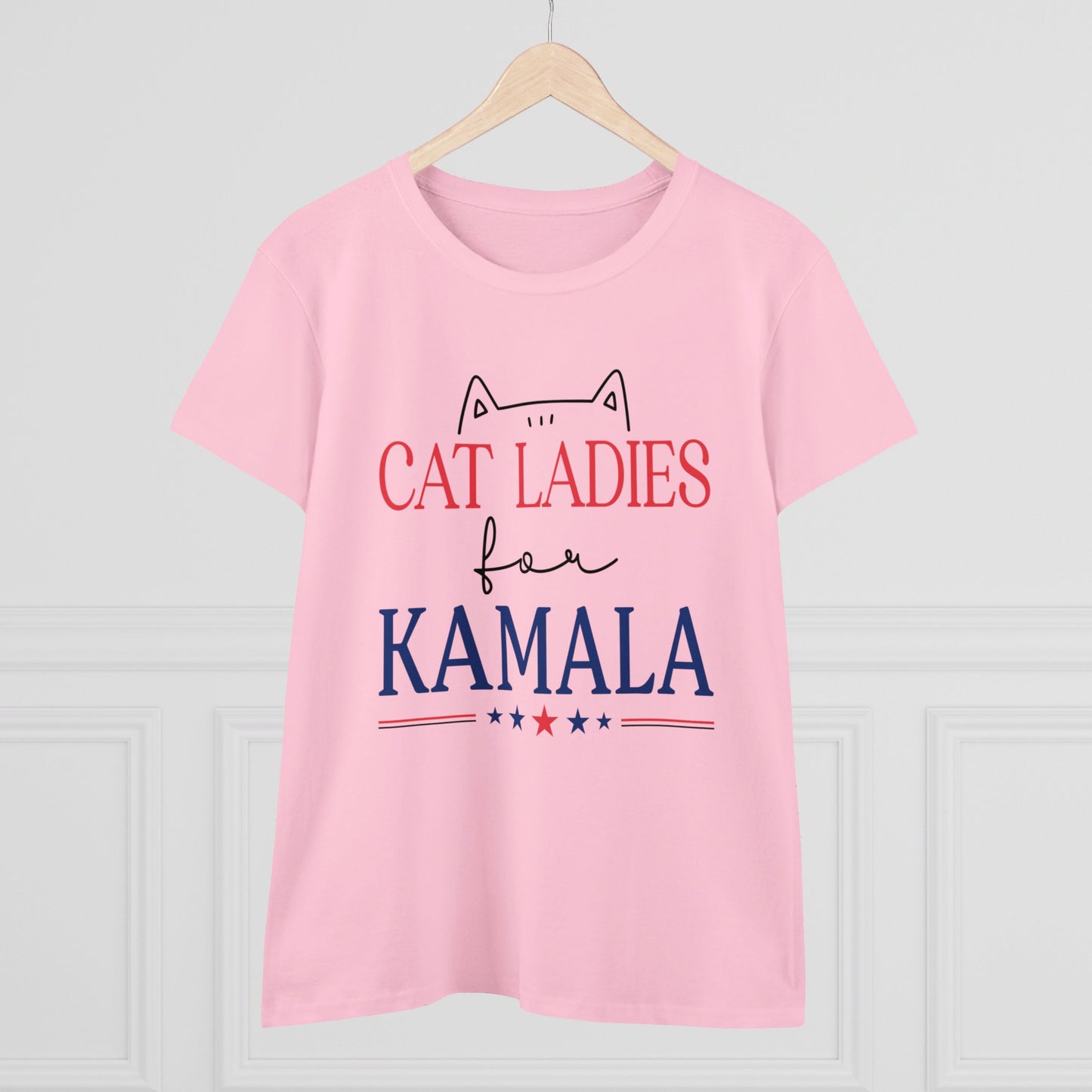 Cat Ladies for Kamala - Women's Midweight Cotton Tee