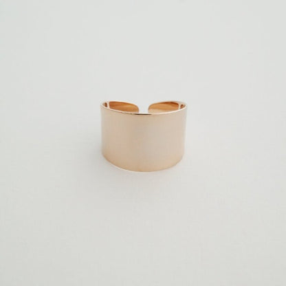 Fay Thick Wrap Ring – Adjustable in Gold, Silver, and Rose Gold
