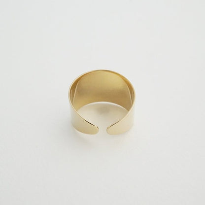 Fay Thick Wrap Ring – Adjustable in Gold, Silver, and Rose Gold