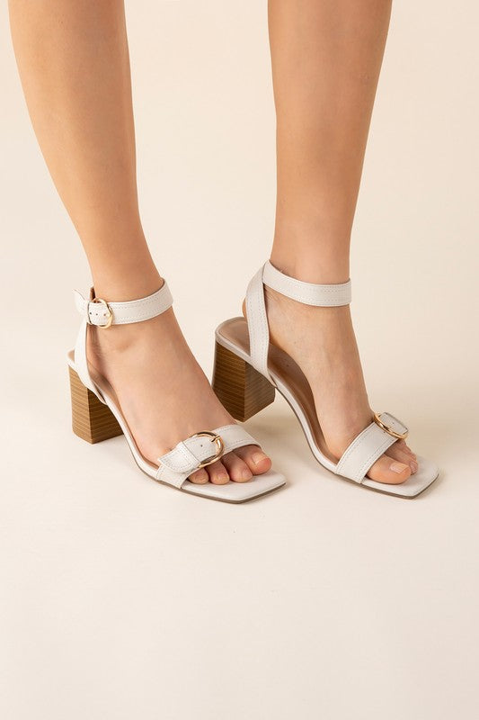 Marishka Buckle Sandal Heel