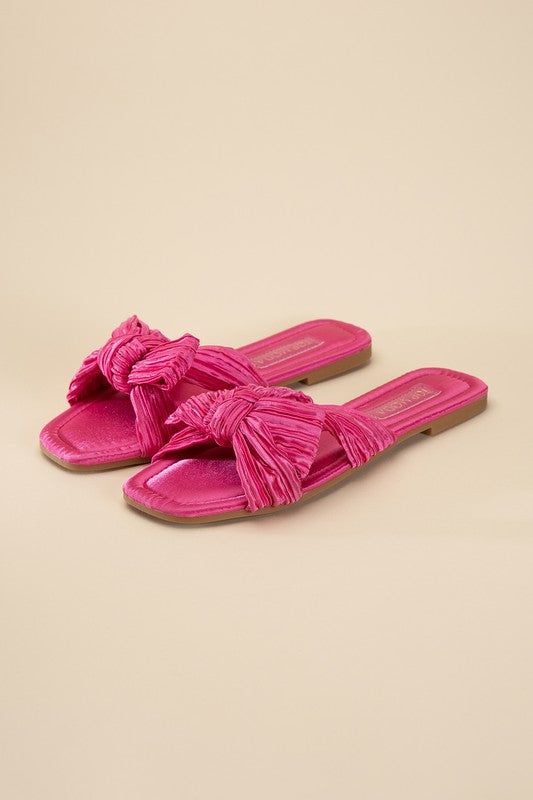 Gemma Bow Flat Slides