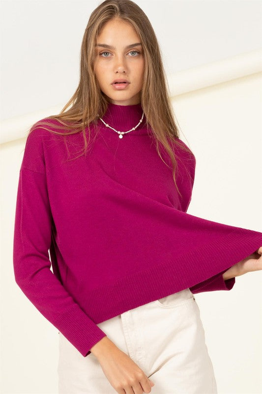 Lieke Mock Neck Sweater