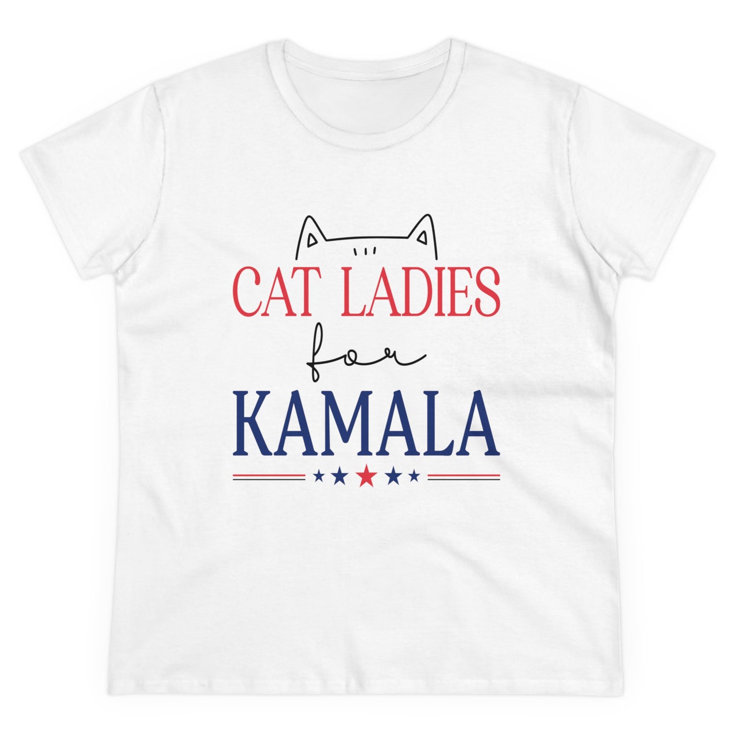 Cat Ladies for Kamala - Women's Midweight Cotton Tee