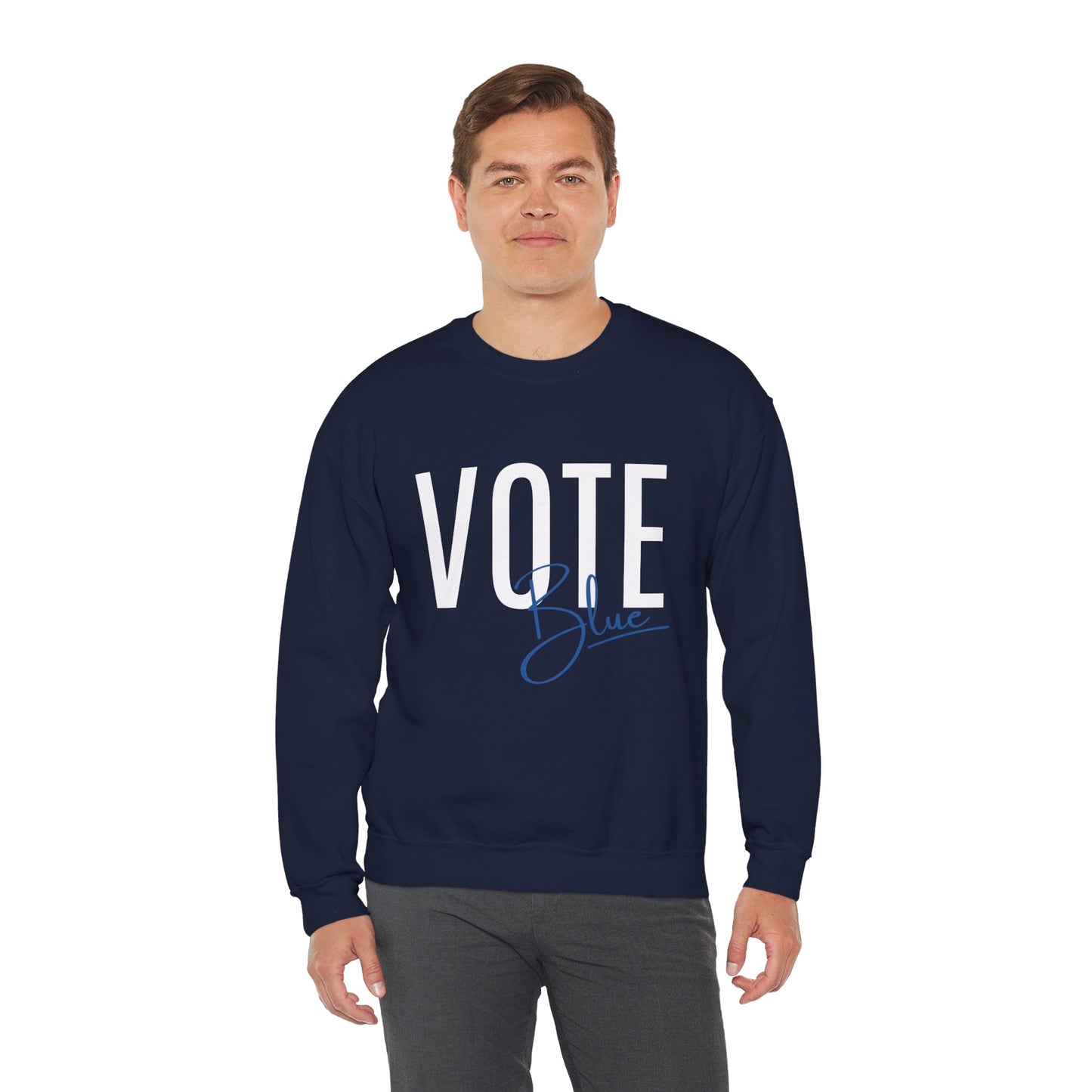 Vote Blue Crewneck Sweatshirt