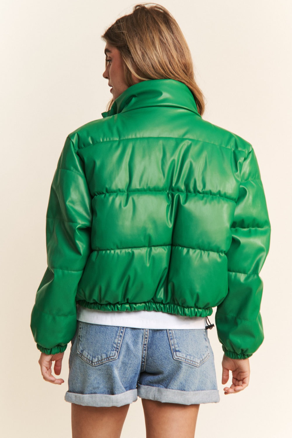 Roz Turtleneck Crop Puff Jacket