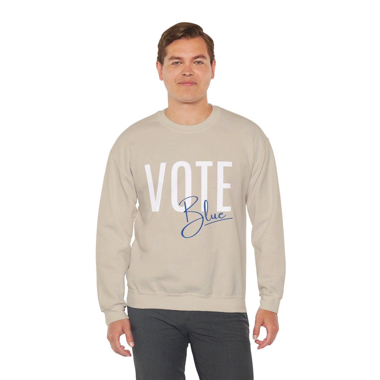 Vote Blue Crewneck Sweatshirt