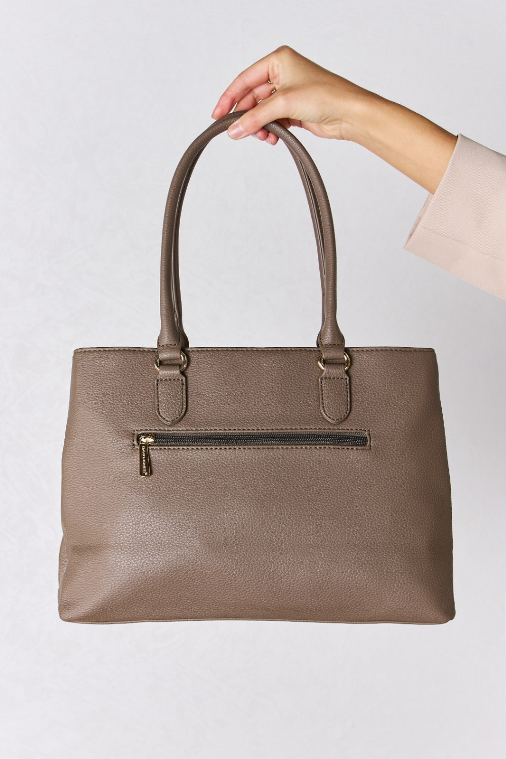 Prudence Structured Vegan Leather Handbag By David Jones