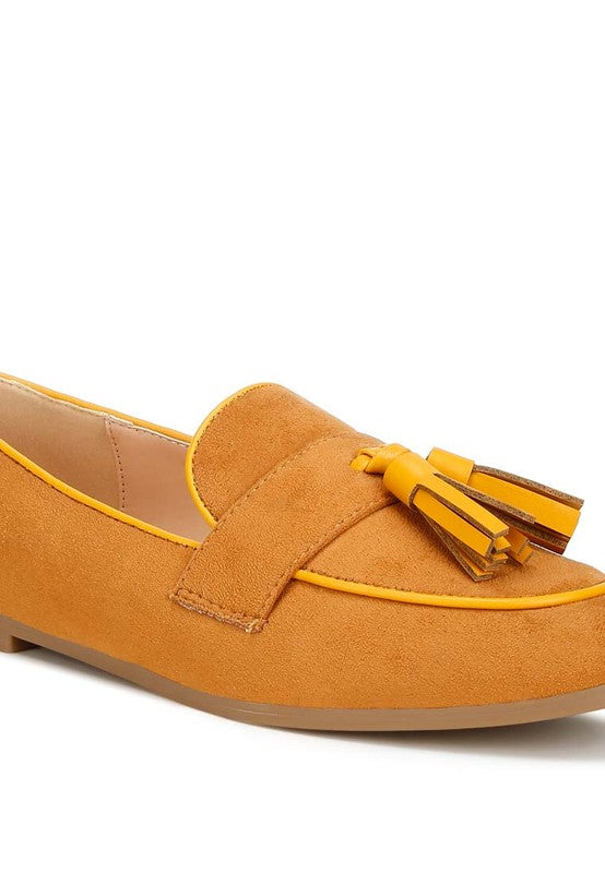 Folklore Micro Suede Tassel Loafers