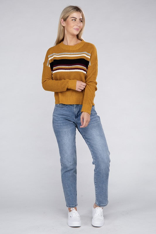 Stina Striped Pullover Sweater