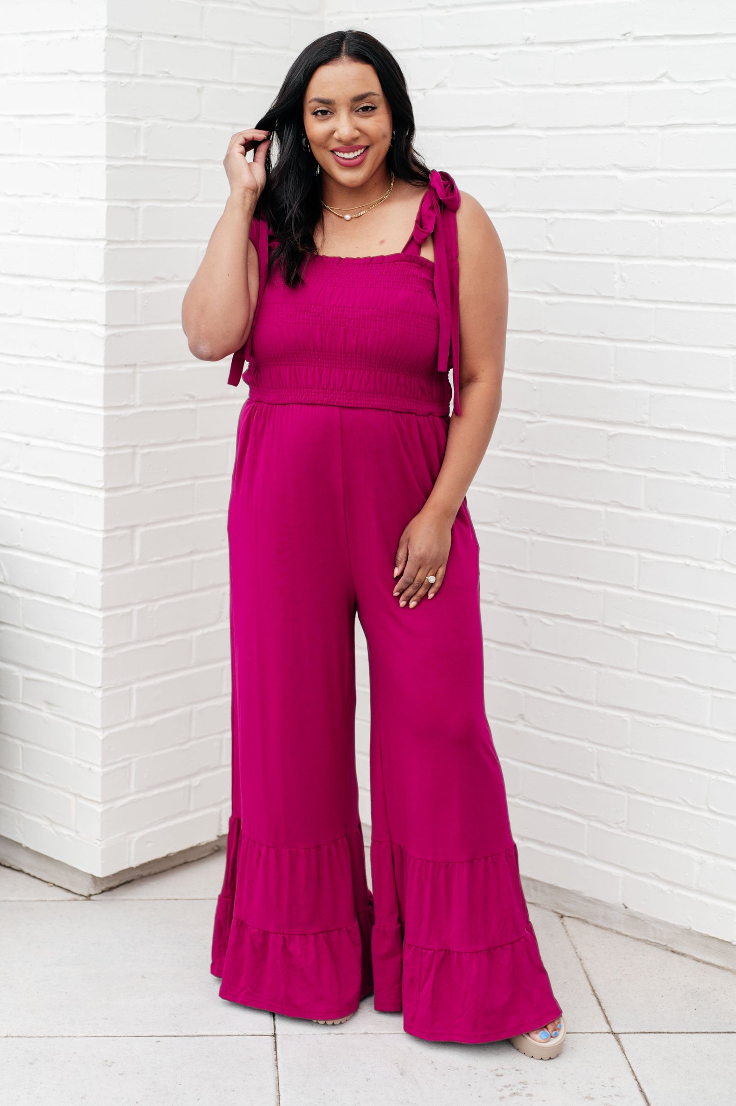 Lucia Jersey Knit Jumpsuit