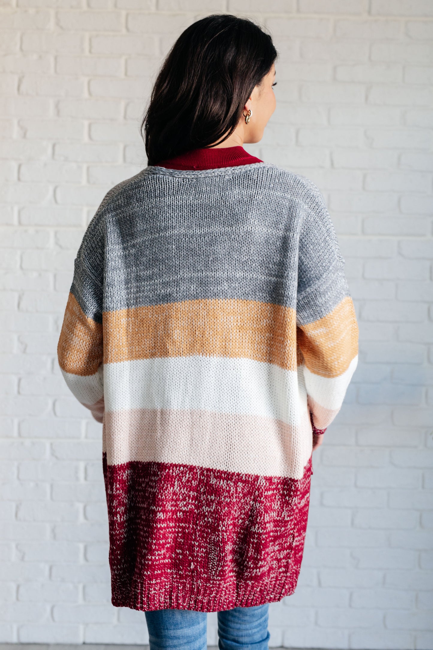 Kyra Color Block Cardigan