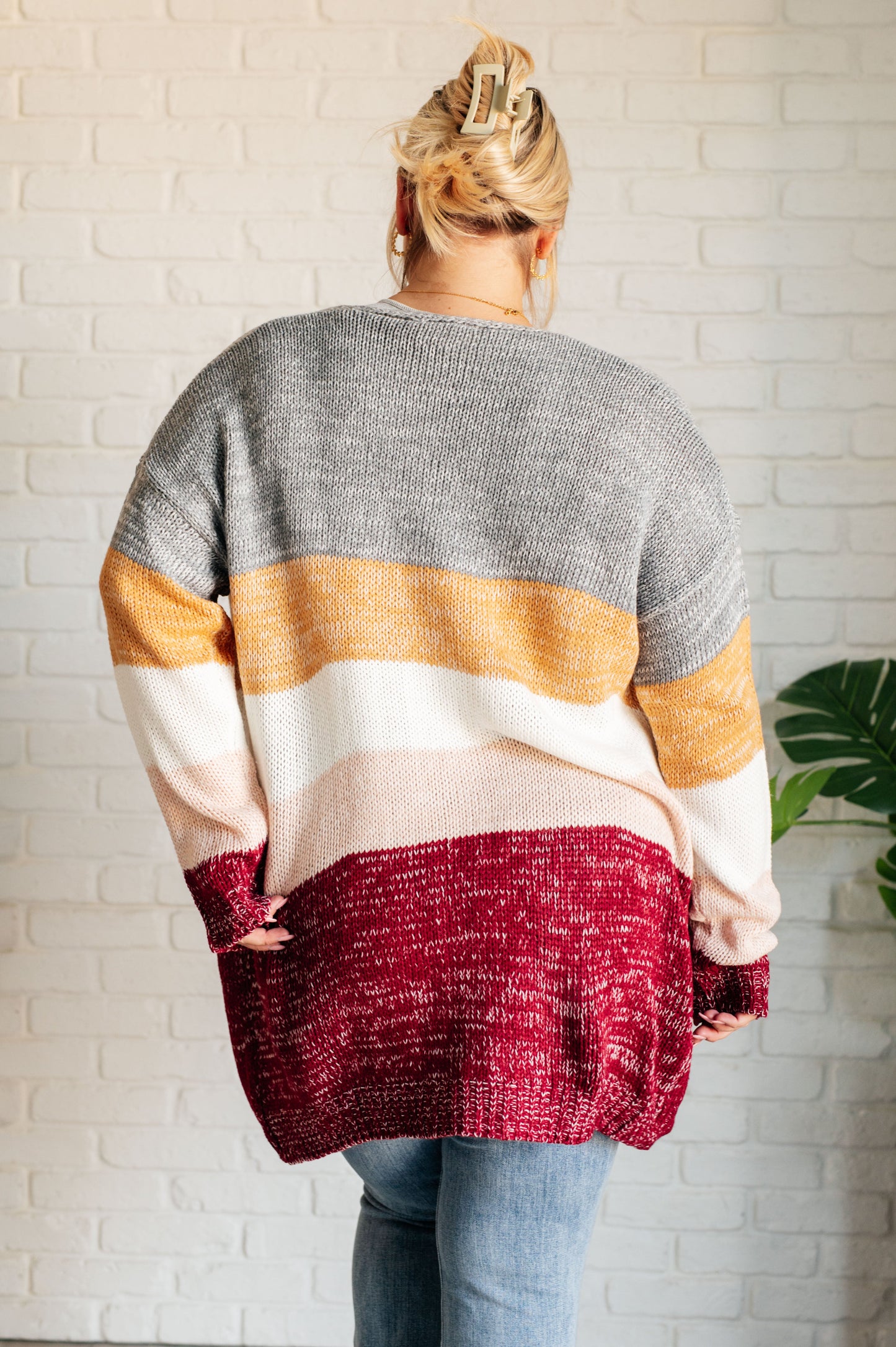 Kyra Color Block Cardigan