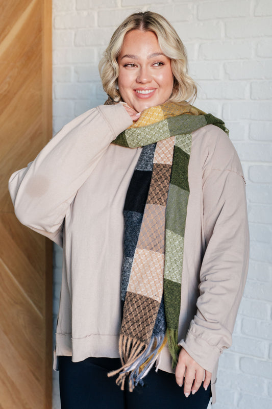 Plus size Haven Long Sleeve Top beige with relaxed boat neck and stepped hem
