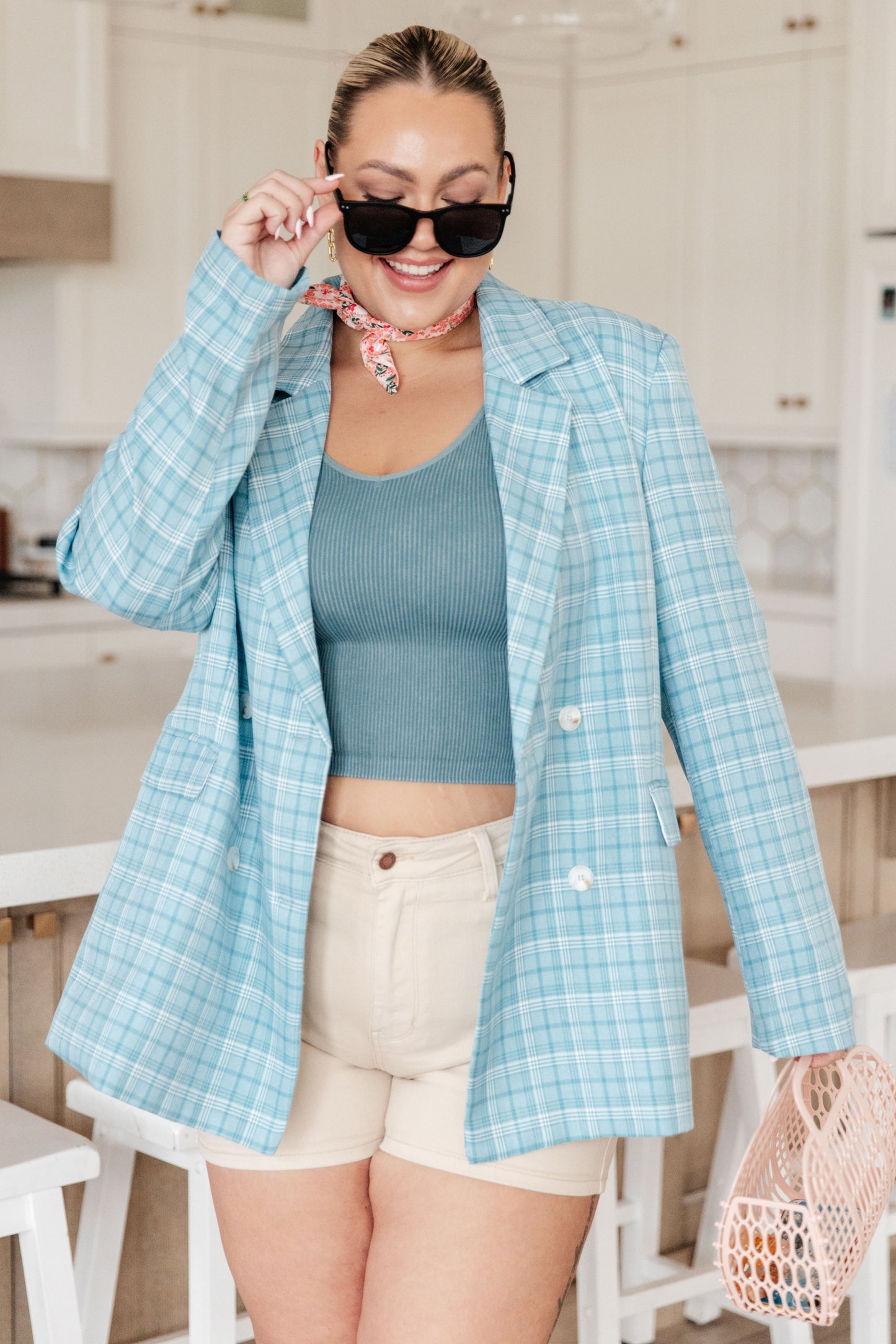 Petra Plaid Blazer