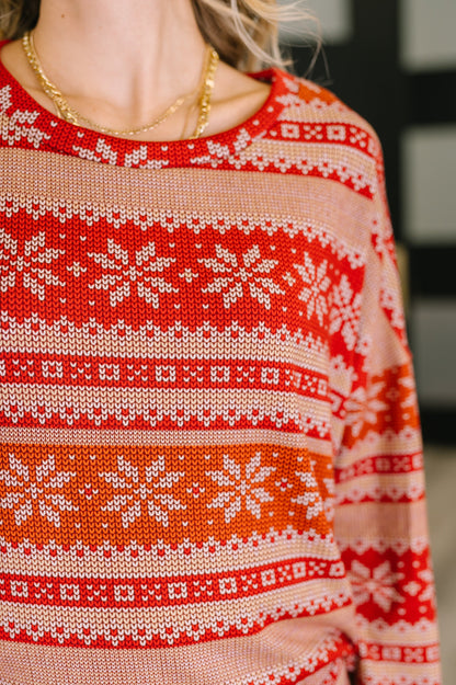 Detail shot of Holly's Jolly Pajama Set showing lightweight French terry texture.