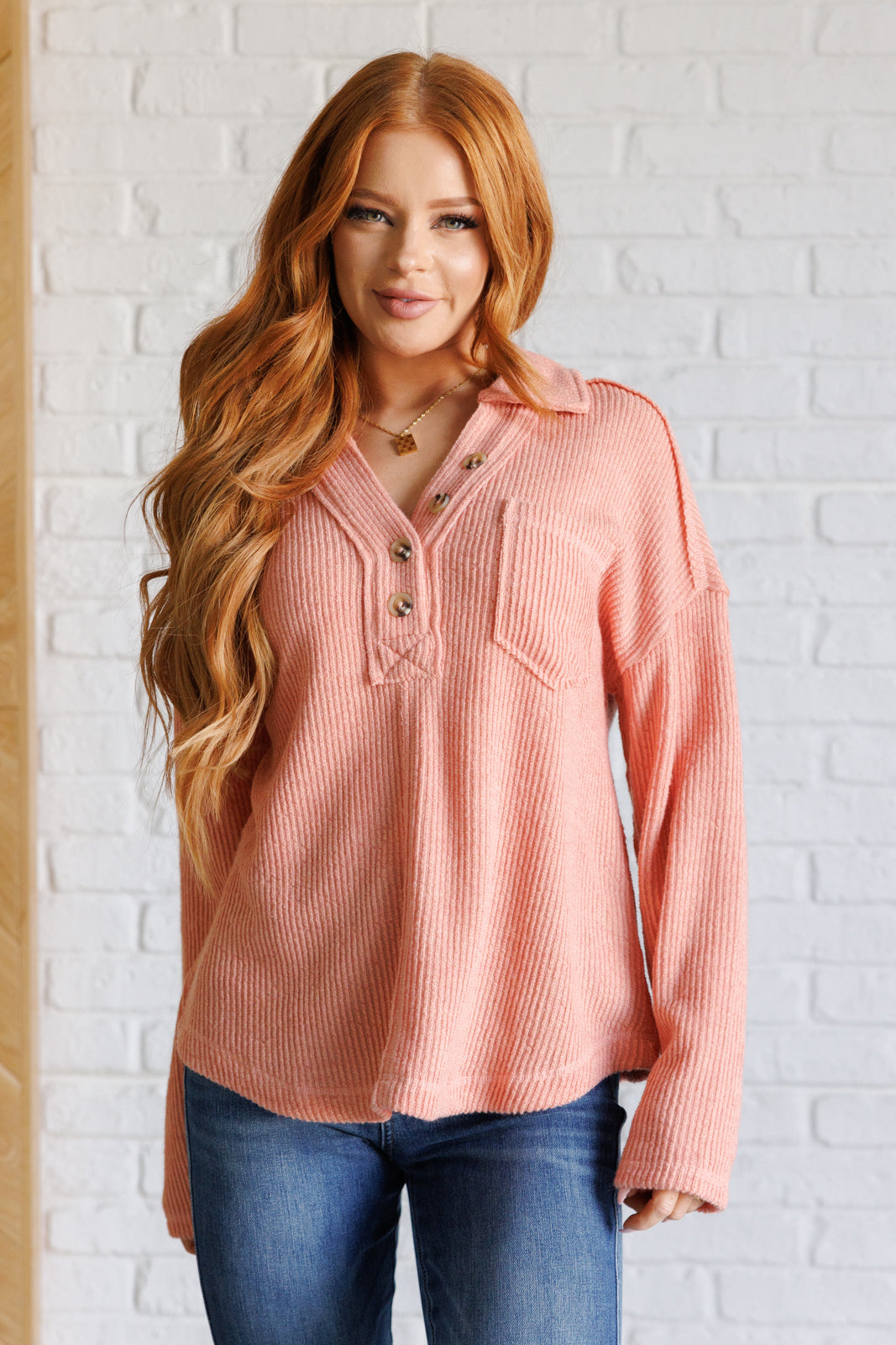 Janet Ribbed Knit Pullover