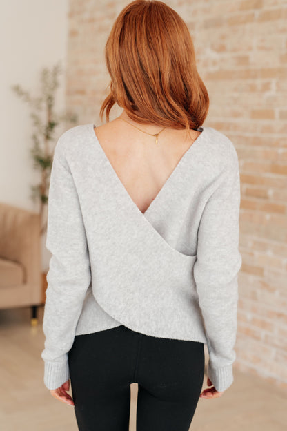 Back wrap view of Lana Sweater