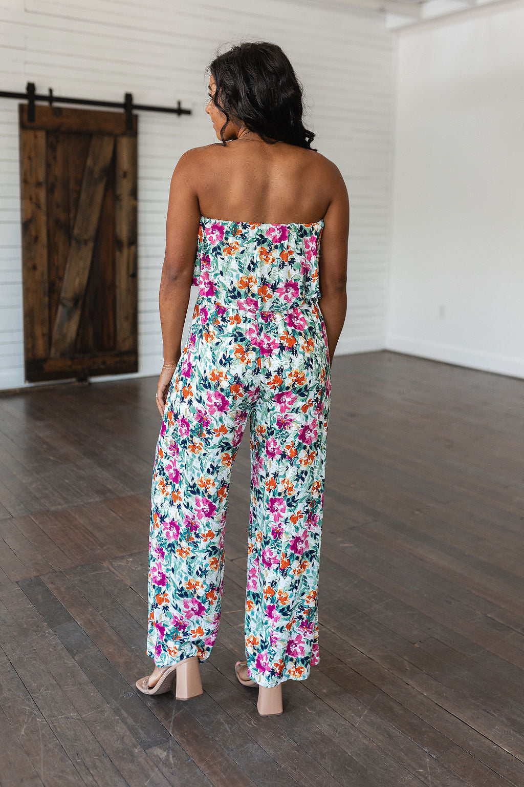 Veronica  Floral Jumpsuit in Green