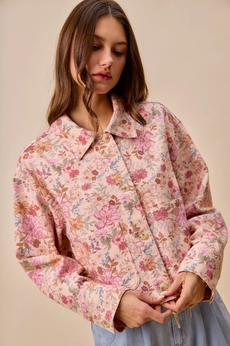 Styled outfit featuring Maisie Floral Barn Jacket everyday look.
