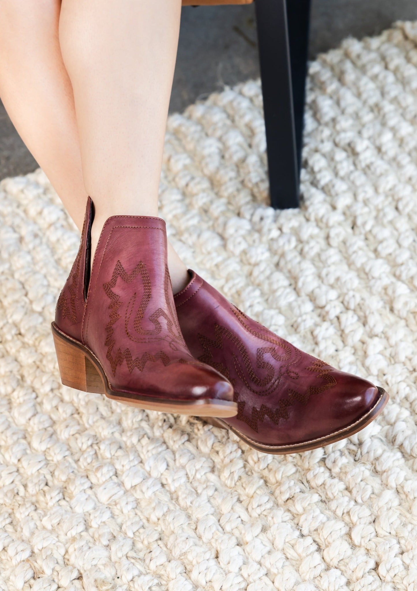 Bertie Kickin' Booties in Burgundy