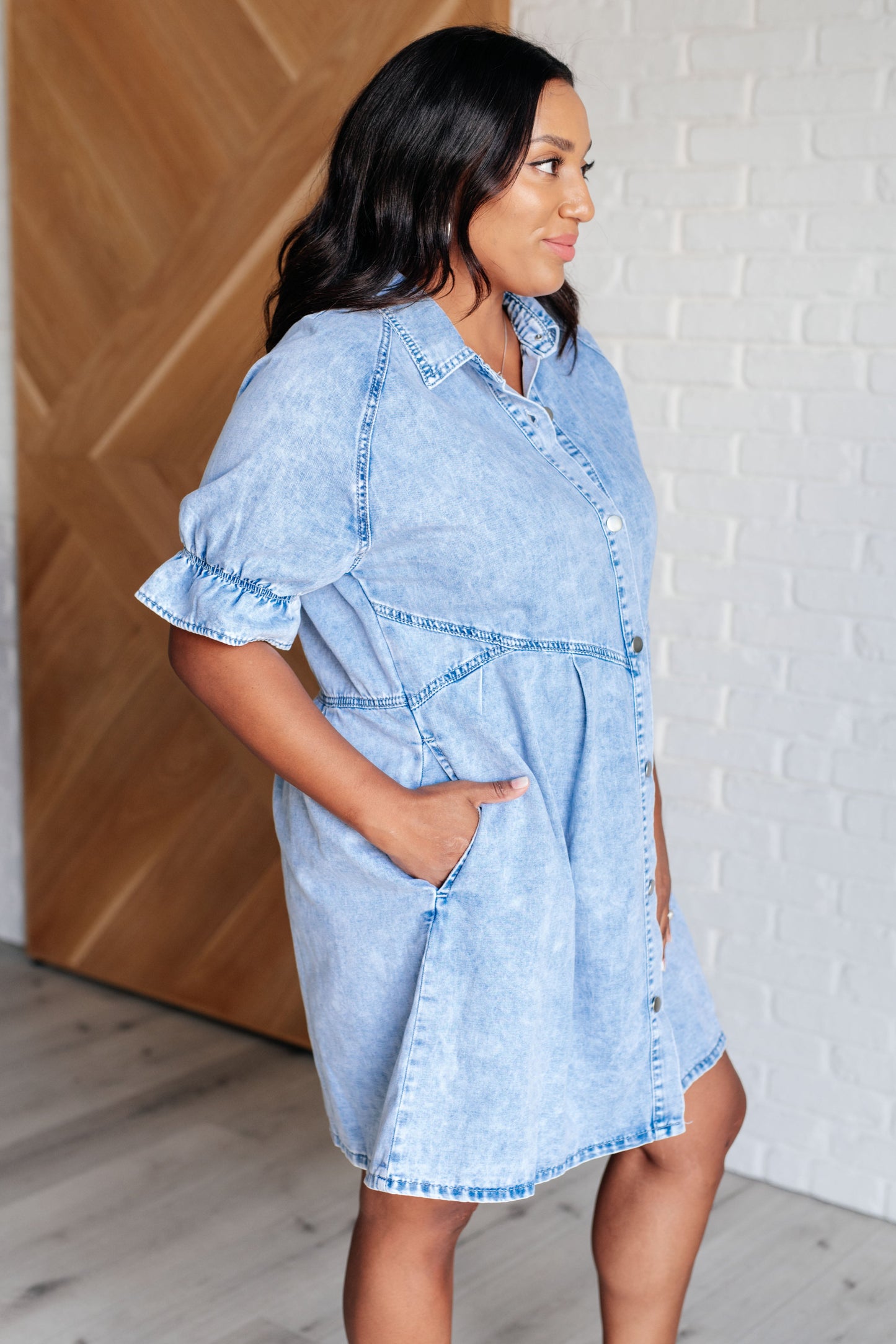 Enid Denim Shirtdress