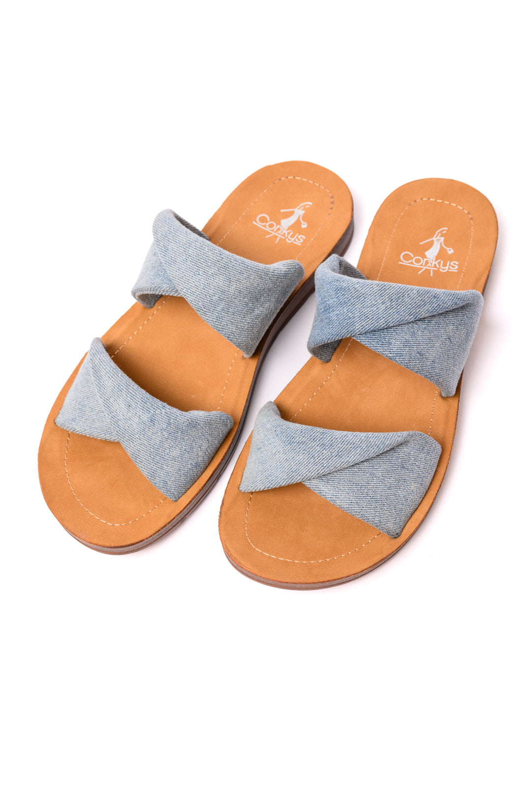 Luiza Twist Sandal in Denim