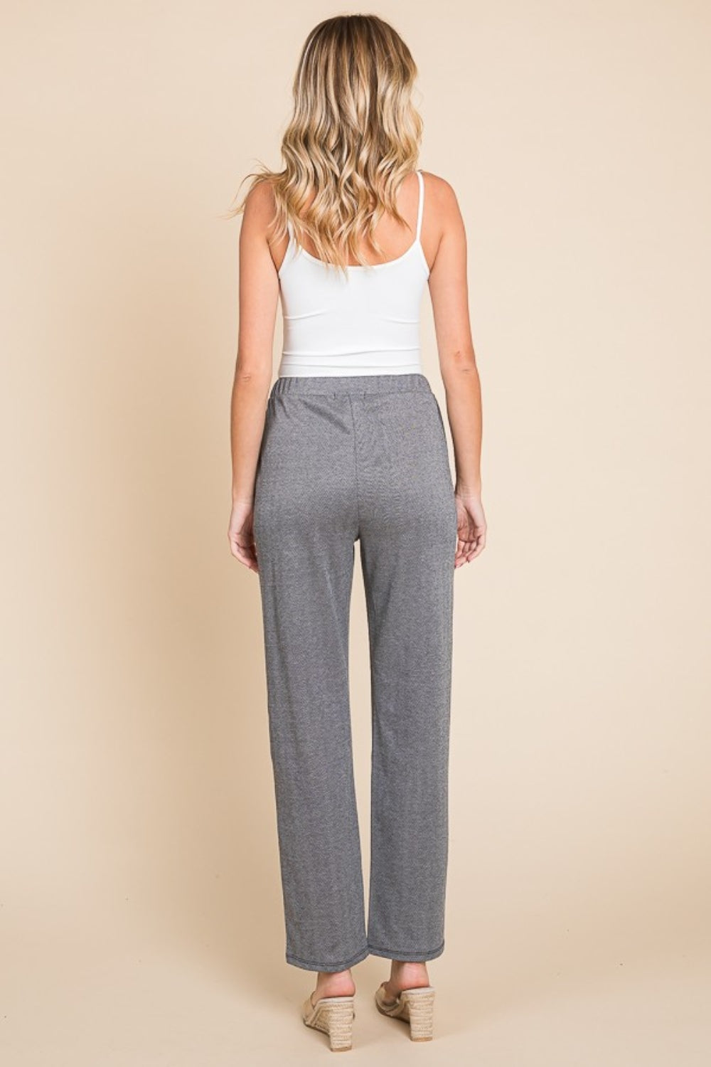 Kelsie Pintuck Detail Slim Pants