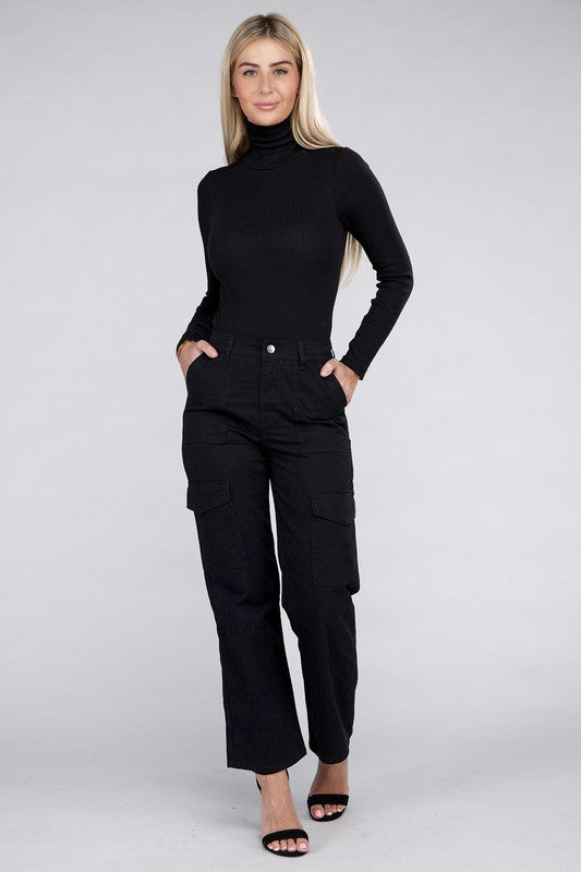 Evi Elastic-Waist Cargo Pants