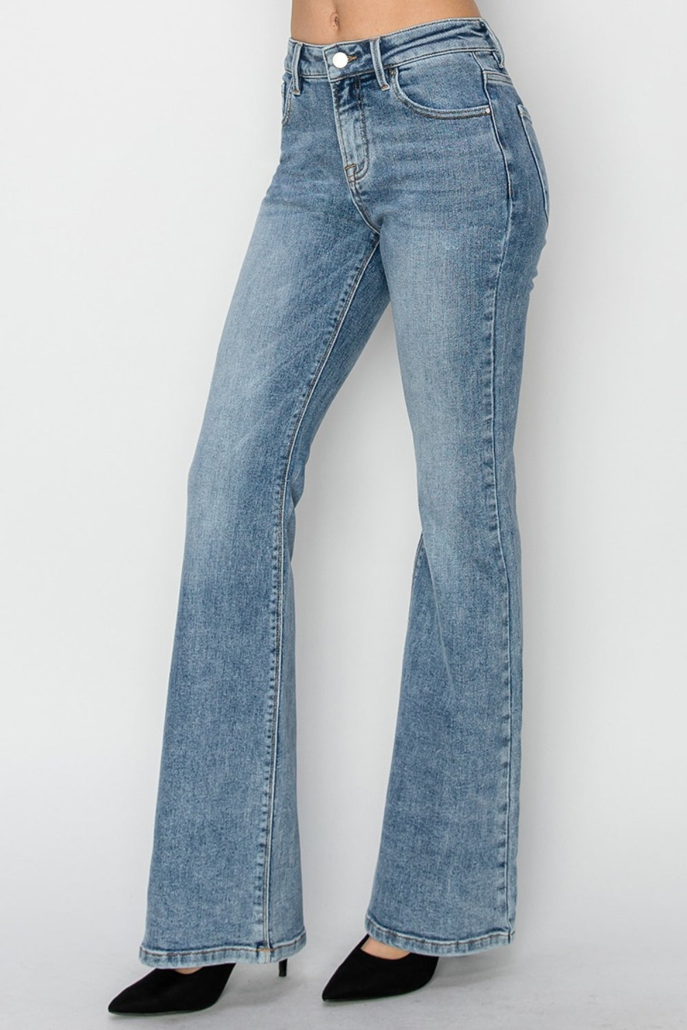 Kimber Mid Rise Bootcut Jeans By Risen