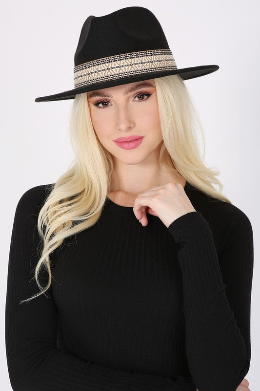 Benedita Boho Embroidered Fedora Hat