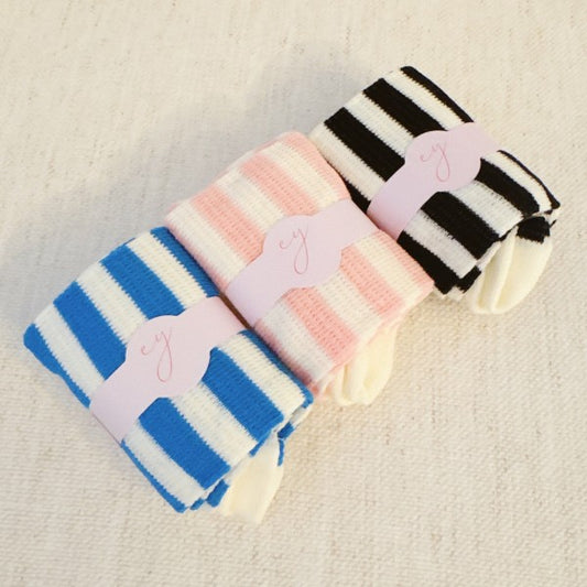 Folded Urban Stripes Socks set showing all three striped color variants.