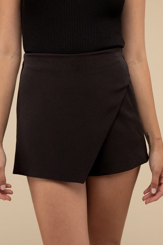 Xara High Waist Asymmetrical Skort