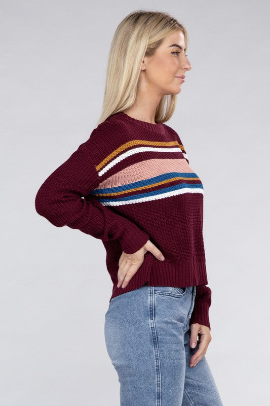 Stina Striped Pullover Sweater