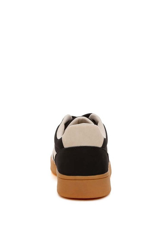 Zoomer Patchwork Sneakers in Black back view