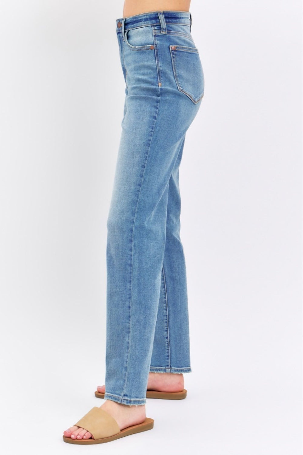 Gia Full Size High Waist Straight Jeans by Judy Blue