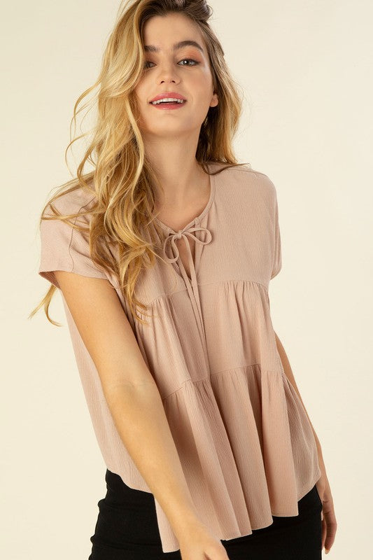 Scarlet Tiered Blouse – Elegant and Flowy Women's Top