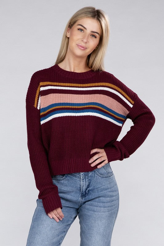 Stina Striped Pullover Sweater