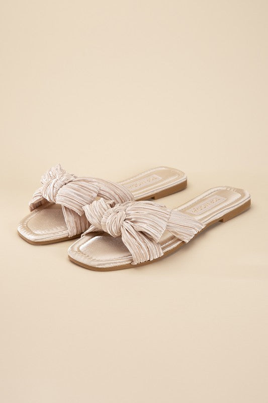 Gemma Bow Flat Slides