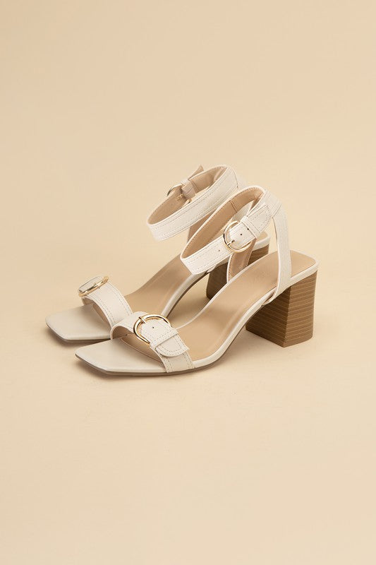 Marishka Buckle Sandal Heel