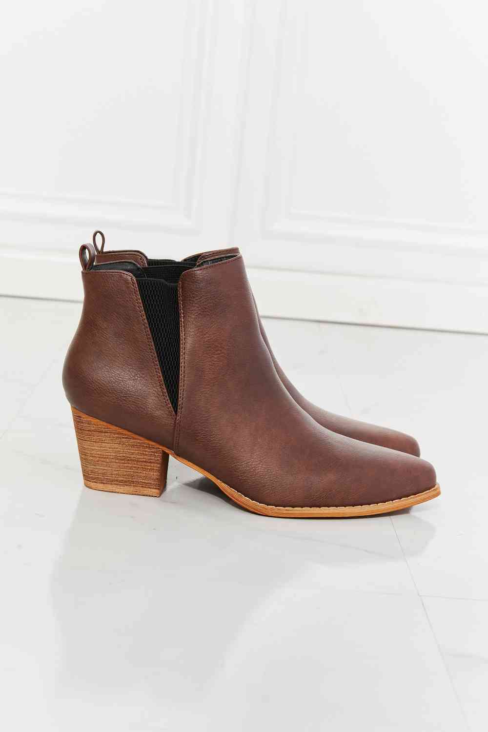 Dakota Point Toe Bootie in Chocolate