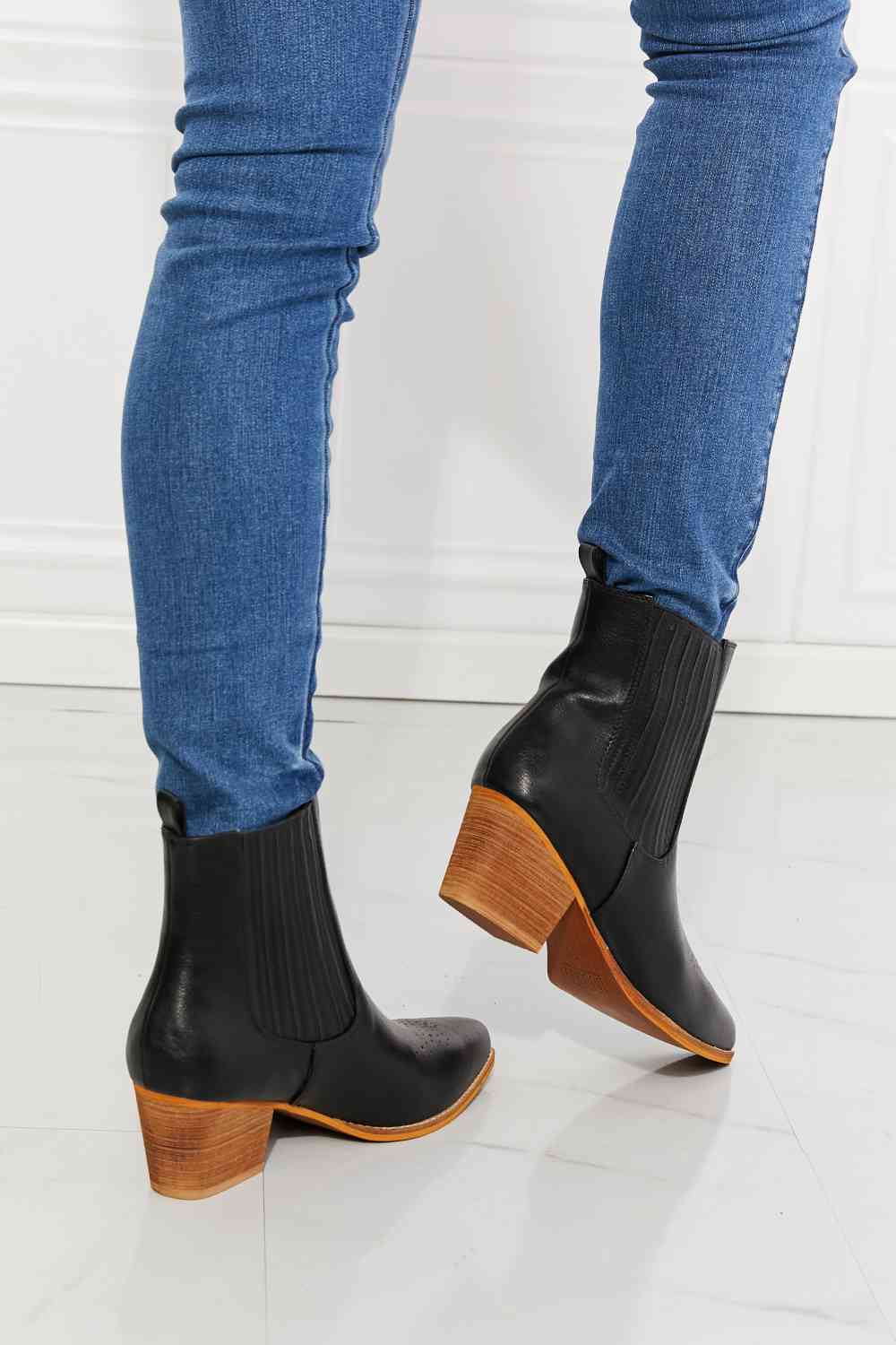 Valentina Stacked Heel Chelsea Boot