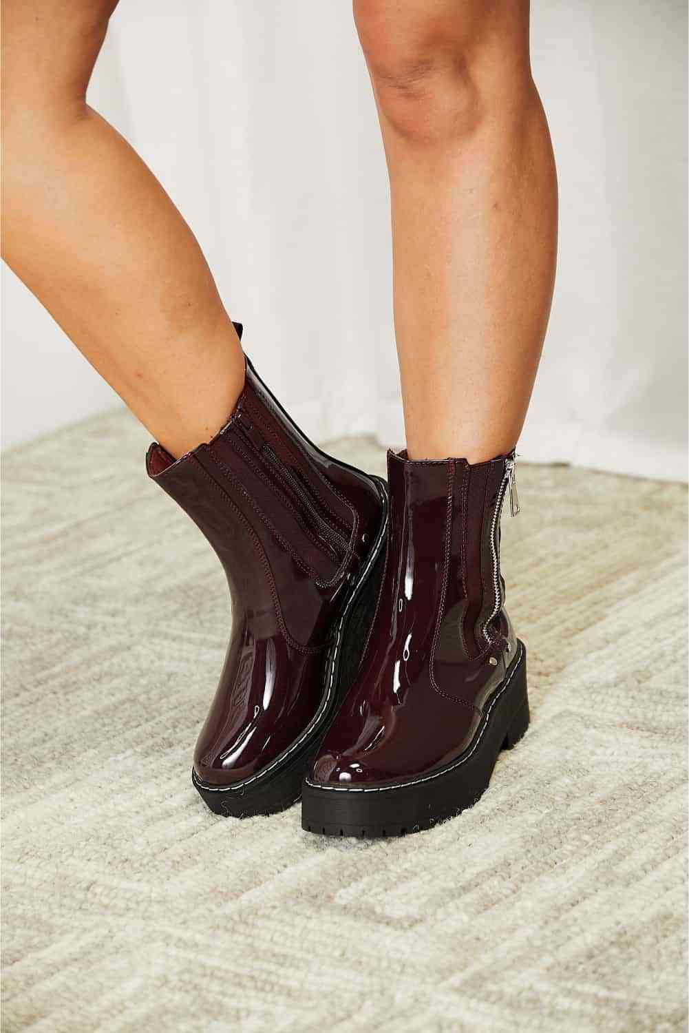 Ohanna Forever Link Side Zip Platform Boots